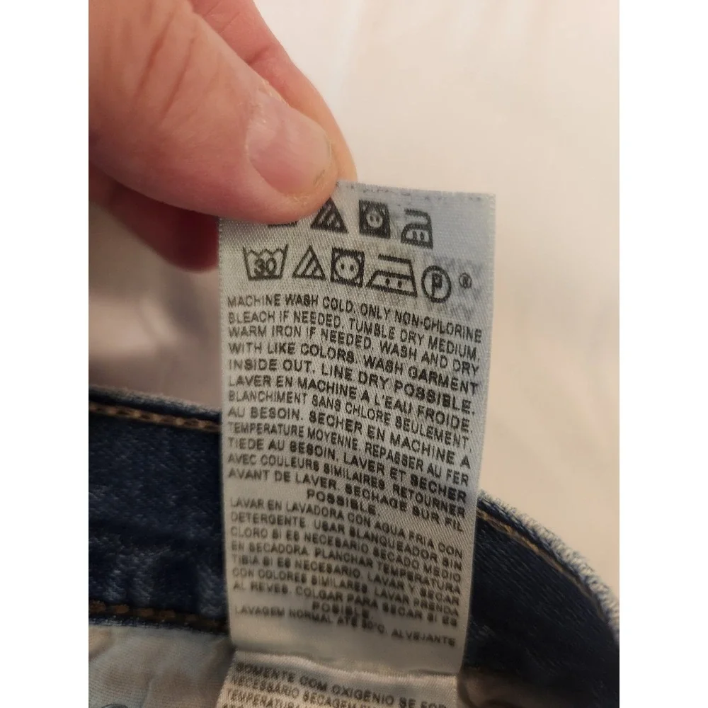 Levis 514 Slim Straight Jeans Mens 34x32‎ Medium Wash Blue Denim Rugged Casual